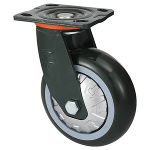 Ruote Industriali di Media-Pesante Capacità da 4/5/<span class=keywords><strong>6</strong></span> Pollici con Cuscinetti Verdi Tipo Piastra Superiore Alta Capacità Girevoli con Vite - Product Image 2