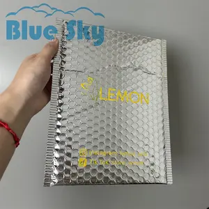 Hot Poly Packaging Mailer/Holo graphic Silver Versand Holo graphic Bubble Pvc Bubble Bag Verpackung Holo graphic Poly mailers