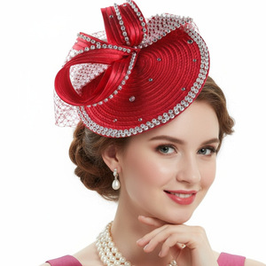 قبعة كنيسة نسائية من الساتان بتصميم زهور فريد للحفلات الرسمية وحفلات الزفاف، مزينة يدويًا، مناسبة للأعمال والحفلات في جميع الفصول - Product Image 5