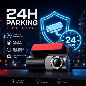 Dash Cam Anteriore 4K e Posteriore 1080P, Doppia Lente, DVR per <span class=keywords><strong>Auto</strong></span> con WiFi Integrato, Schermo IPS da 3 Pollici, Batteria da 200mAh, Tipo C, H265, <span class=keywords><strong>Auto</strong></span> - Product Image 4