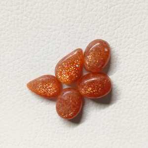 Lot de cabochons en pierre de soleil naturelle 32 carats, pierres précieuses lâches faites à la main pour la fabrication de bijoux, exportateur et fabricant en gros d'Inde - Product Image 3