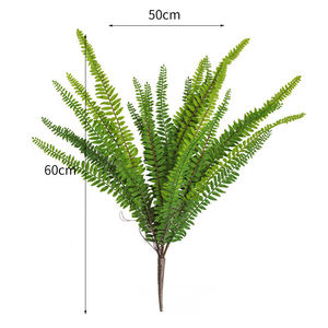 Hojas, tallos y ramas de helecho artificial, plantas tropicales, arbustos, decoración para jardín, oficina, balcón y hogar - Product Image 1