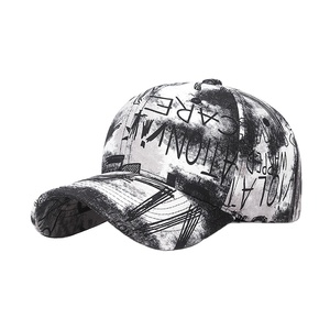 Graffiti-Blumen-Stoff Personalisierte Baseballkappe Street-Trend Bemalter Sonnenhut - Product Image 1
