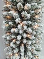 Hochwertiger Schneebedeckter Vorbeleuchteter Künstlicher Weihnachtsbaum mit Warmen Lichtern für Heim- und Partydekoration zum Fabrikpreis