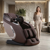Fauteuil de massage 3D Zhouqi, corps entier, zéro gravité, commande vocale IA, charge sans fil, détection de santé