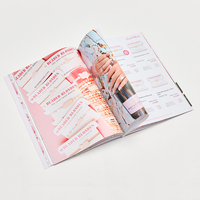 Impression de magazine de mode personnalisée en couleur pleine page avec couverture souple, format sur mesure, OEM personnalisé