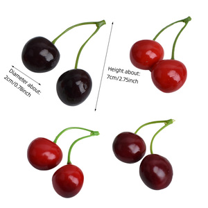 Sống động như thật Anh Đào Nhỏ mô phỏng nhà bếp bên trang trí trái cây nhân tạo mô hình cho Giáng sinh Halloween bàn trang trí - Product Image 6