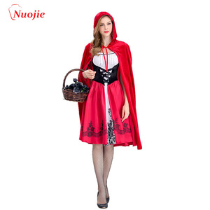 Cosplay Costume di Halloween Per Adulti Cosplay Abiti Up Poco Cappuccio di Guida <span class=keywords><strong>Rosso</strong></span>// - Product Image 1