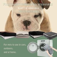 WOOAIDAGG Siège de voiture pour chien Siège de voiture pour animal de compagnie amovible et lavable en gros avec 3 sangles réglables Classic
