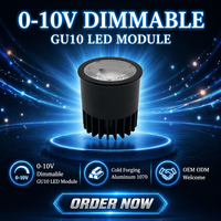 Module LED GU10 LHWYLED 7W en aluminium forgé à froid, fabrication privée, vente directe d'usine, sans MOQ, haute qualité