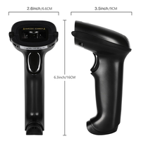 Venta Directa de Fábrica, Lector de Códigos de Barras Portátil Resistente 2D CMOS, Escáner de Códigos QR con Cable USB, Certificación CE, FCC, ROHS
