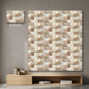 Carreaux muraux numériques en céramique émaillée à motif gaufré, finition mate, design élévations, 250x375mm, prix le plus bas pour la maison - Product Image 3