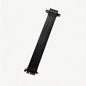 Câble de données PCI-E pour test de matériel, <span class=keywords><strong>Riser</strong></span> PCIe 4.0 X4 16 Go/s, Connecteur plaqué or, Rallonge à ruban pour station de travail de rendu 3D - Product Image 2