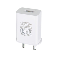 Chargeur mural USB certifié BIS à broches indiennes 5V 1A 2A Adaptateur de chargeur USB Inde Chargeur de téléphone portable 5W 10W