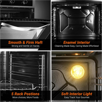 Four Mural Électrique Encastrable Intelligent Multifonction 60 cm, Grande Capacité 70 L, à Convection, pour Cuisson, Électroménager de Cuisine
