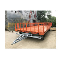 Remorque porte-conteneurs squelette de haute qualité de 20 pieds et 30 tonnes avec plateau tournant et barre de traction