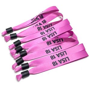 Pulseras de Tela Personalizadas de Alta Calidad con Impresión de Logotipo y Texto para Eventos, Festivales y Fiestas - Product Image 2