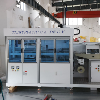 Machine d'emballage automatique de couverts à poste unique, prix usine, contrôle PLC, surveillance à distance pour cuillères, fourchettes, boîtes et papier
