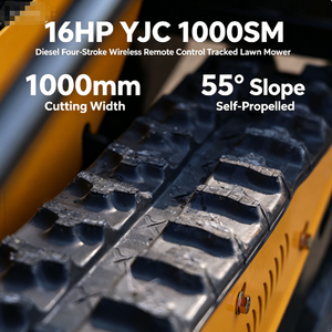 Cortadora de Césped <span class=keywords><strong>Autopropulsada</strong></span> con Control Remoto, Diésel, 16 HP, Ancho de Corte de 1000 mm, para Pendientes, Modelo YJC 1000SM - Product Image 2