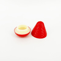 Aangepaste Kleur 10G Aardbei Vorm Fruit Handcrème Pot Baby Gezichtscrème Fruitdecoraties Schattige Vorm