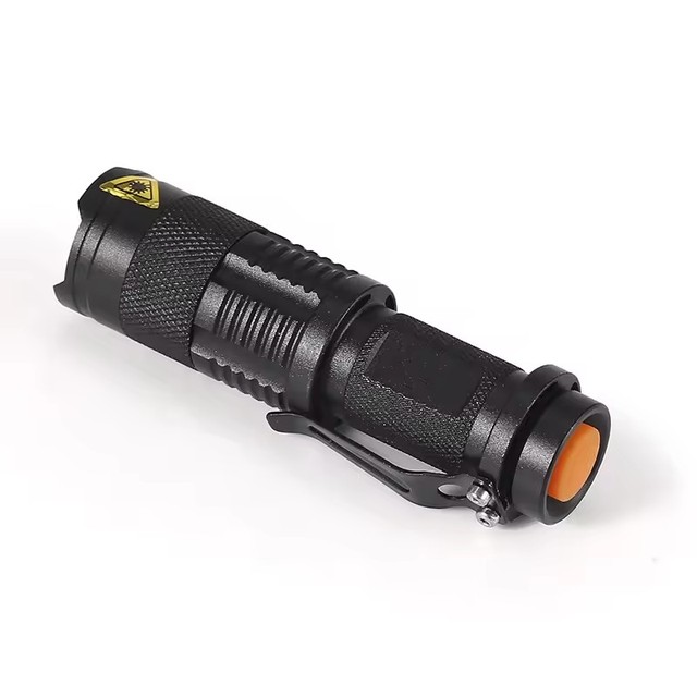 High Quality Strong Bright Handheld 3W LED Tactical Zoom Hunting Mini Flashlight Small Torch Light