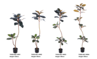 Simuler Bonsaï Arbre En Pot 180CM De Haut Arbre En Caoutchouc Artificiel Faux Ficus Plante De Plancher Chênes Artificiels Pour La Décoration Intérieure