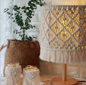 Factory Direct Sales Baumwolle Hand gewebter Weihnachts lampen schirm - Product Image 6