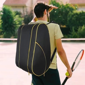 Grand sac à dos de protection convertible en Oxford personnalisé avec fermeture éclair sac de pickleball de <span class=keywords><strong>tennis</strong></span> léger pouvant contenir jusqu'à 9 raquettes - Product Image 6