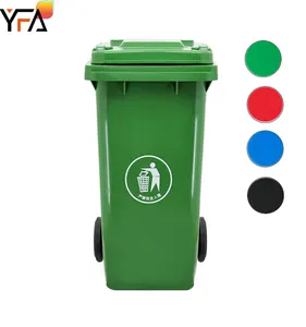 120L Bánh Thùng Rác Cho Rác Chứa Rác Bin Chất Thải Thùng Nhựa Ngoài Trời Thùng Rác Có Thể Tái Chế Bin