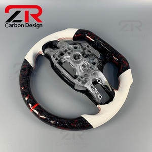 Volant de direction en fibre de carbone forgée personnalisé pour Ford <span class=keywords><strong>Mustang</strong></span> EcoBoost <span class=keywords><strong>V8</strong></span> Dark Horse <span class=keywords><strong>GT</strong></span>, intérieur de voiture - Product Image 6