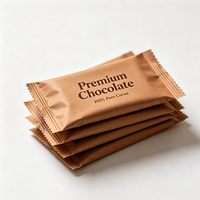 Bolsas Retráctiles al por Mayor de Grado Alimenticio para Barras de Chocolate, Proteínas, Energéticas, Hongos, Envoltorios para Alimentos de Mascotas, Reciclables, Tamaños Personalizados