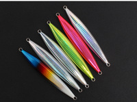Promotion : Jigs à lancer lent en métal plombé coulant 30g-250g pour la pêche verticale en eau salée profonde, leurres de jigging lumineux rapides