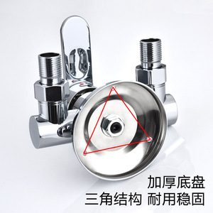 Robinet de douche Zimani à 1 poignée en acier inoxydable avec entrée 4 points pour baignoire et ensemble de robinetterie de salle de bain - Product Image 4