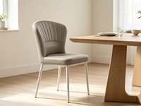 Chaise de salle à manger de luxe ergonomique et confortable avec dossier de soutien en mousse haute densité, personnalisable, style moderne et contemporain, vente chaude