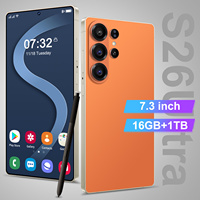 Smartphone Android S26 Ultra 5G Hecho en China, Android 15, Cámara HD de 108MP, 16GB+1TB, Pantalla OLED de 7.3 Pulgadas, 90Hz, Batería de 8000mAh