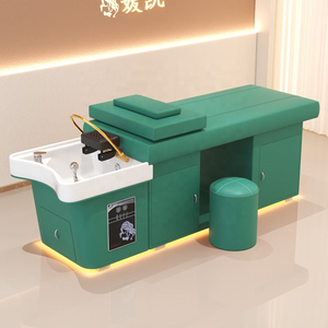 Hair Wash Thai Head Massage Shampoo Bed for Barbershops Scalp Care Massage Bed with LED <b>Light</b> - Product Image 2