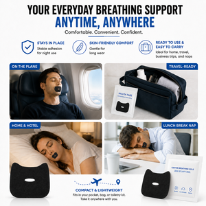 Cinta bucal al por mayor de marca privada con colágeno, tira para dormir de forma personalizada, sin látex, antirronquidos, negra, transpirable - Product Image 4