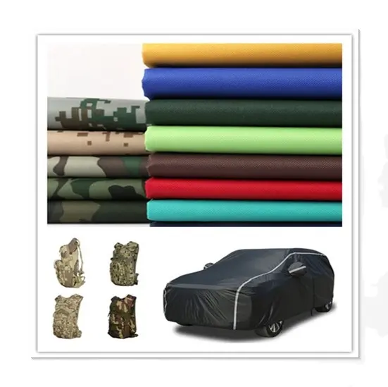210/300/600/900d Effen Kleur/Camouflage Waterdichte Pvc Polyester/Nylon Zeildoek Oxford Stof Voor Autohoes/Rugzak Tas/Tent