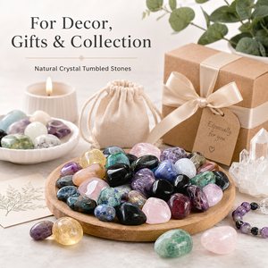 Pierres Roulées Naturelles Assorties <span class=keywords><strong>en</strong></span> Cristal Poli 2-3cm, Lot <span class=keywords><strong>de</strong></span> 100g pour Décoration et Cadeau - Product Image 4