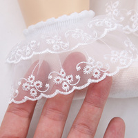 Bébé filles printemps et été princesse dentelle à volants coton maille cheville chaussettes blanc pour princesse chaussettes en gros