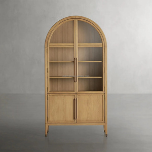 RH Custom French Retro <strong>Arched</strong> Wine Cabinet Decorative Bookcase