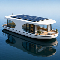 FH23 23 ㎡   Maison-bateau capsule 2 chambres, 1 salle de bain, pour 2 à 4 personnes, sur l'eau, pour attraction touristique, station balnéaire ou usage privé.