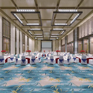 Tapis de sol d'hôtel en nylon personnalisé Tapis mur à mur 5 étoiles design moderne rouge d'<span class=keywords><strong>occasion</strong></span> luxe dans le hall d'hôtel - Product Image 3