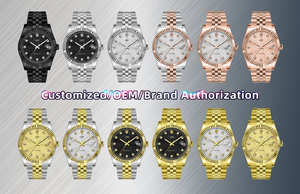 Reloj de Cuarzo para Hombre de Acero Inoxidable con Cristal de Zafiro, Visualización de Fecha, Lujoso, Analógico, con Cierre Desplegable - Product Image 2