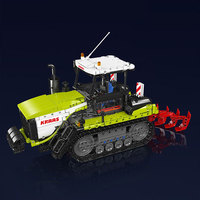 MOULD KING 17093 Kits de construction technique Tracteur motorisé sur chenilles Jouets pour enfants Camion Briques