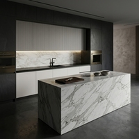 YALIG Armoire de cuisine modulaire de luxe en MDF avec évier et accessoires de charnières, design moderne, charnières importées de Chine