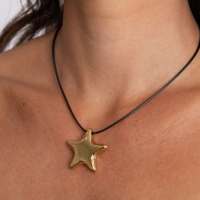 Collier en cuir et cordon ciré personnalisé avec 15 pierres naturelles, breloque en acier inoxydable, perle baroque d'eau douce, élégant collier ras du cou pour femme