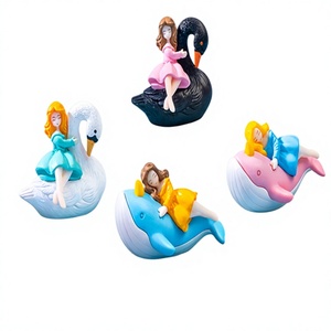 Figuras de Princesa Montada en Animales (<span class=keywords><strong>Cisne</strong></span>, Ballena) para Niñas, de Fantasía, de Ensueño, Durmientes, 3D, Coleccionables, Adorno para Pastel, Recuerdo de Fiesta, Regalo, Venta al por Mayor - Product Image 3
