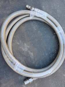 Selang logam fleksibel bergaris Ptfe tabung baja kepang untuk pabrik kimia - Product Image 5