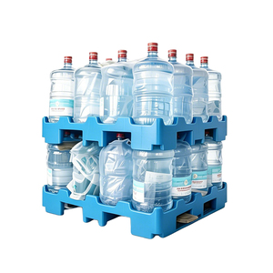 Bidons d'eau en plastique HDPE de 18 litres, 18,9 <span class=keywords><strong>L</strong></span>, 20 <span class=keywords><strong>L</strong></span>, <span class=keywords><strong>5</strong></span> gallons, fabriqués en usine à Guangdong, sur palette - Product Image 1